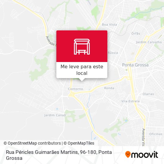 Rua Péricles Guimarães Martins, 96-180 mapa
