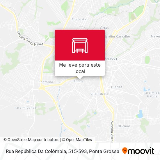 Rua República Da Colômbia, 515-593 mapa