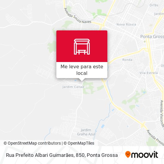 Rua Prefeito Albari Guimarães, 850 mapa