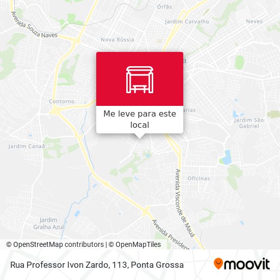 Rua Professor Ivon Zardo, 113 mapa
