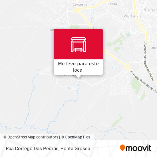 Rua Corrego Das Pedras mapa