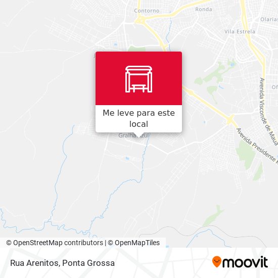 Rua Arenitos mapa