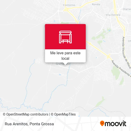 Rua Arenitos mapa