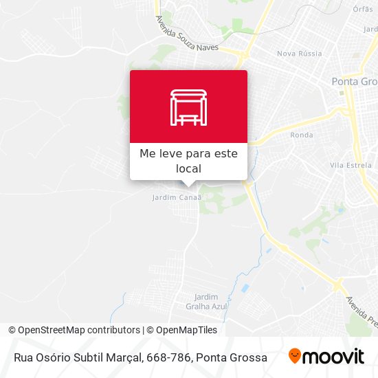 Rua Osório Subtil Marçal, 668-786 mapa