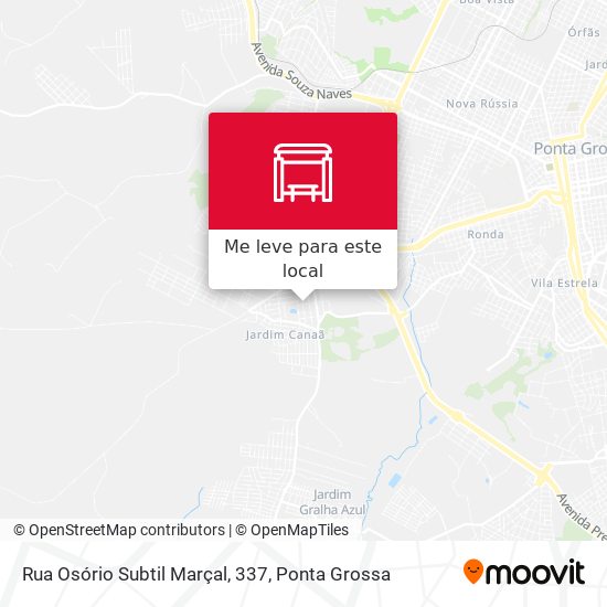 Rua Osório Subtil Marçal, 337 mapa