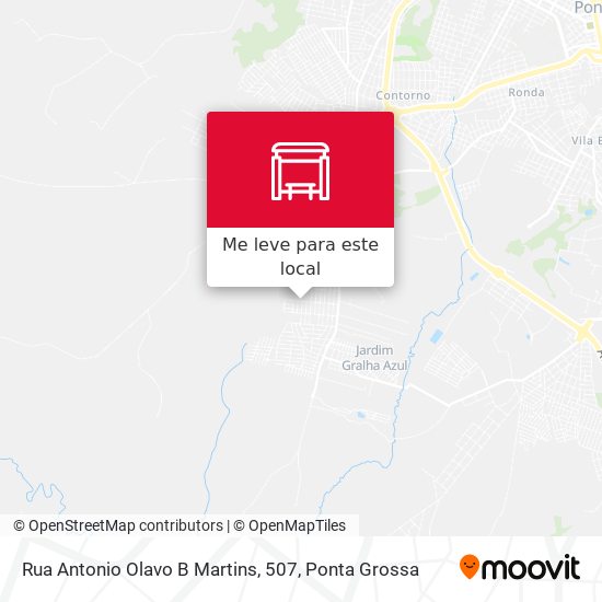 Rua Antonio Olavo B Martins, 507 mapa