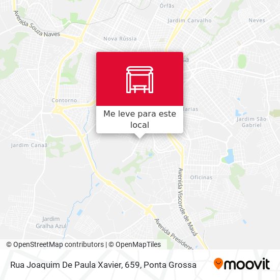 Rua Joaquim De Paula Xavier, 659 mapa