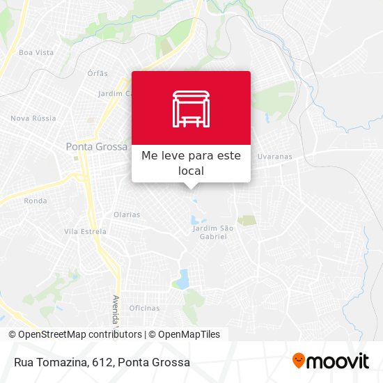Rua Tomazina, 612 mapa