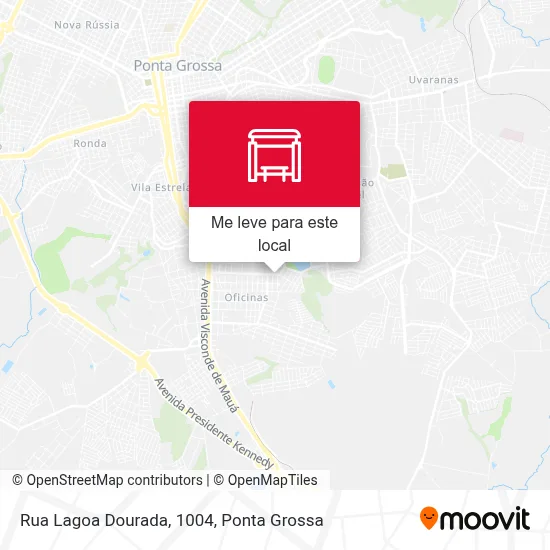 Rua Lagoa Dourada, 1004 mapa