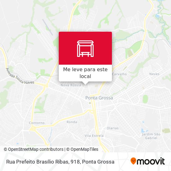 Rua Prefeito Brasílio Ribas, 918 mapa