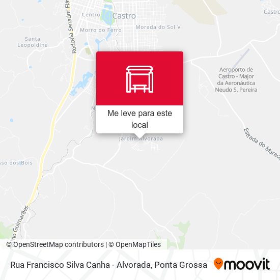 Rua Francisco Silva Canha - Alvorada mapa