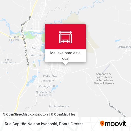 Rua Capitão Nelson Iwanoski mapa