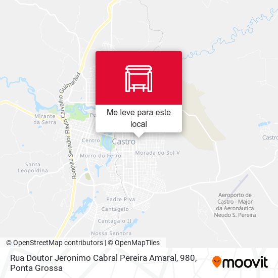 Rua Doutor Jeronimo Cabral Pereira Amaral, 980 mapa