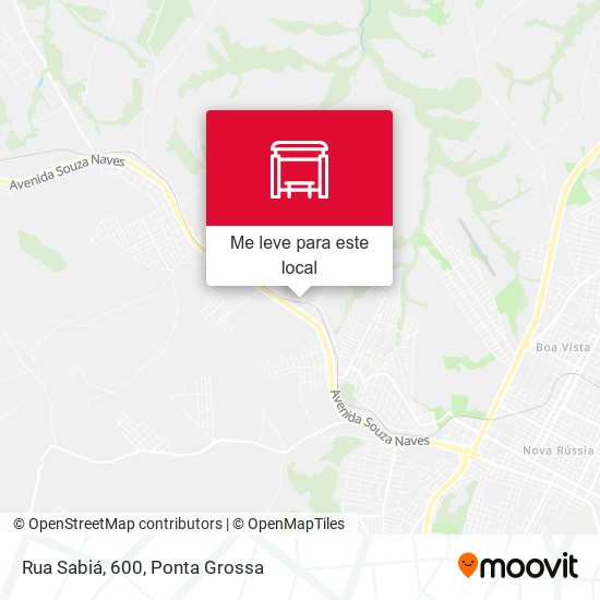 Rua Sabiá, 600 mapa