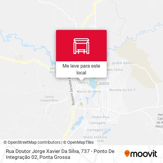 Rua Doutor Jorge Xavier Da Silva, 737 - Ponto De Integração 02 mapa