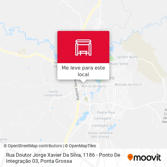 Rua Doutor Jorge Xavier Da Silva, 1186 - Ponto De Integração 03 mapa