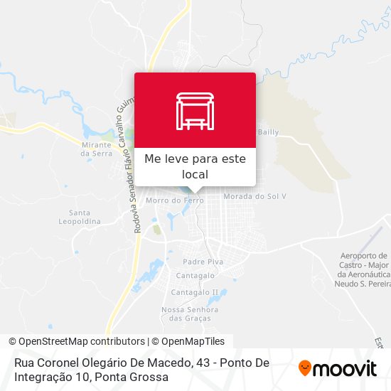 Rua Coronel Olegário De Macedo, 43 - Ponto De Integração 10 mapa
