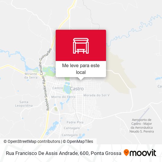 Rua Francisco De Assis Andrade, 600 mapa