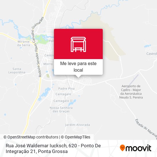 Rua José Waldemar Iucksch, 620 - Ponto De Integração 21 mapa