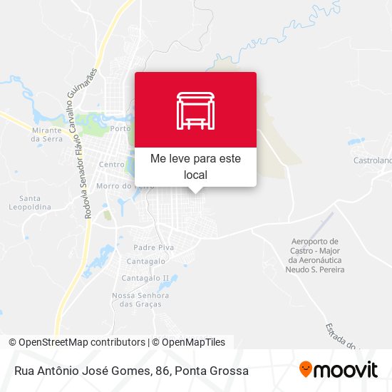Rua Antônio José Gomes, 86 mapa
