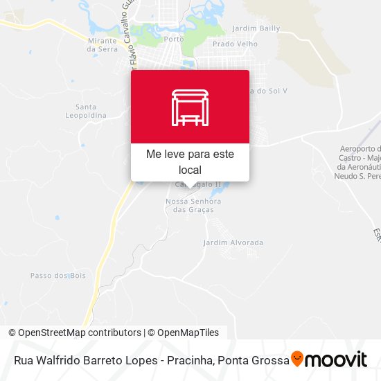 Rua Walfrido Barreto Lopes - Pracinha mapa