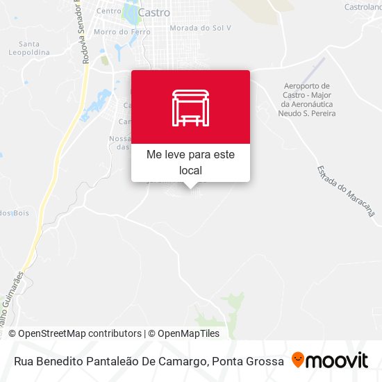 Rua Benedito Pantaleão De Camargo mapa