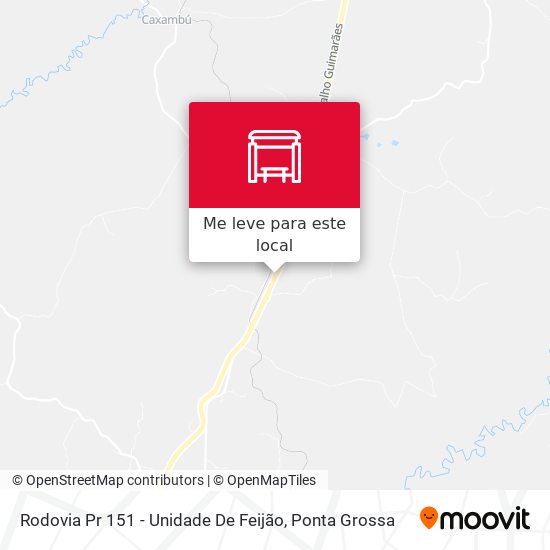 Rodovia Pr 151 - Unidade De Feijão mapa