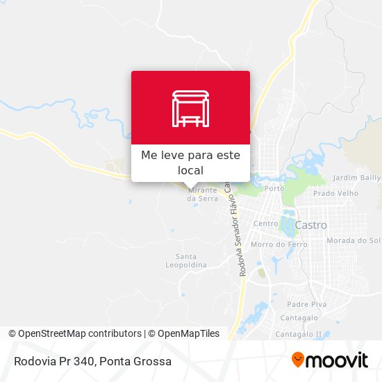 Rodovia Pr 340 mapa