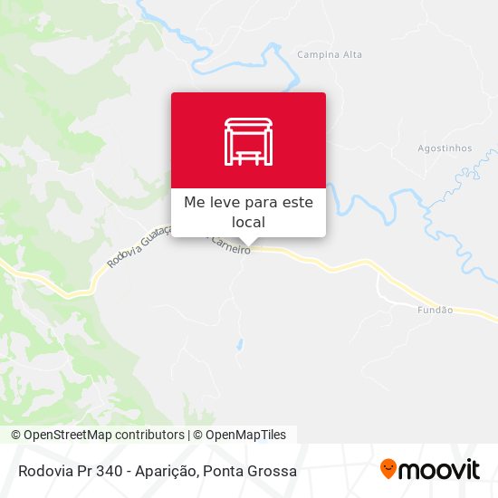 Rodovia Pr 340 - Aparição mapa