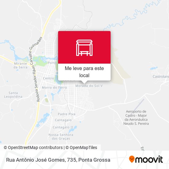 Rua Antônio José Gomes, 735 mapa