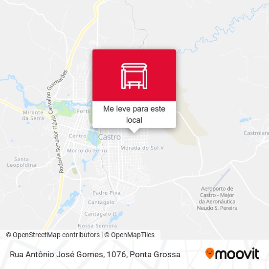 Rua Antônio José Gomes, 1076 mapa