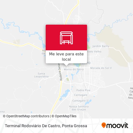 Terminal Rodoviário De Castro mapa