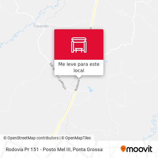 Rodovia Pr 151 - Posto Mel III mapa