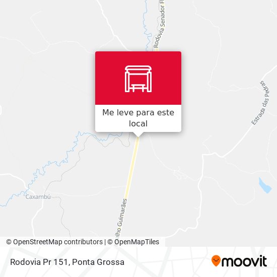 Rodovia Pr 151 mapa