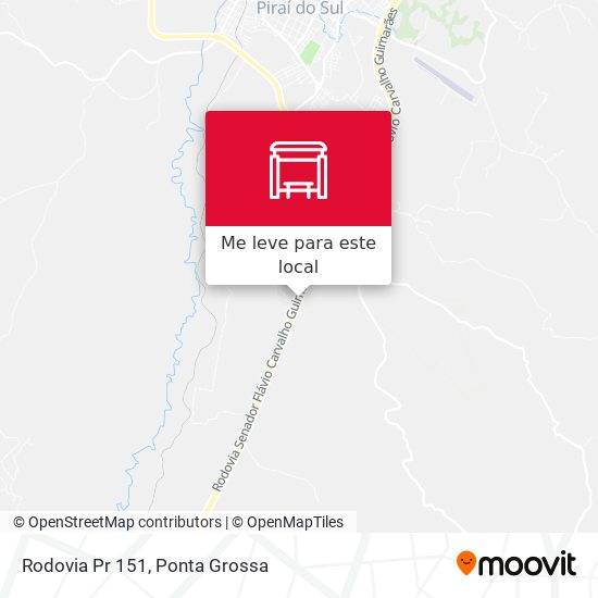 Rodovia Pr 151 mapa