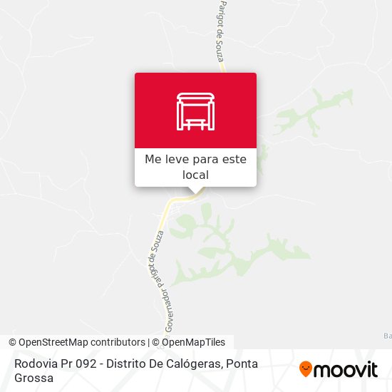 Rodovia Pr 092 - Distrito De Calógeras mapa