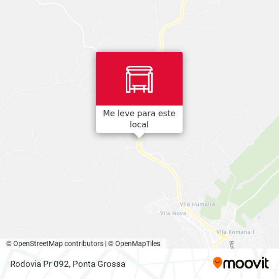 Rodovia Pr 092 mapa