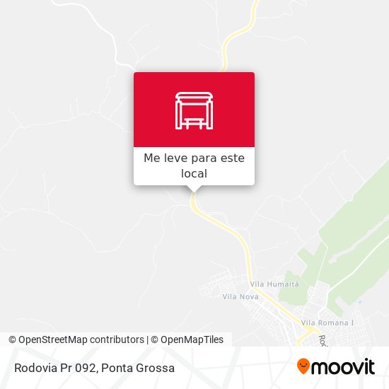 Rodovia Pr 092 mapa