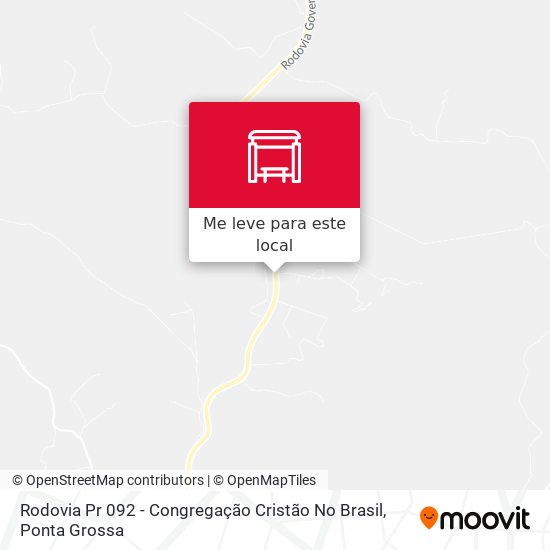 Rodovia Pr 092 - Congregação Cristão No Brasil mapa
