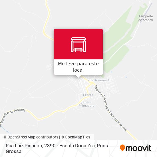 Rua Luiz Pinheiro, 2390 - Escola Dona Zizi mapa