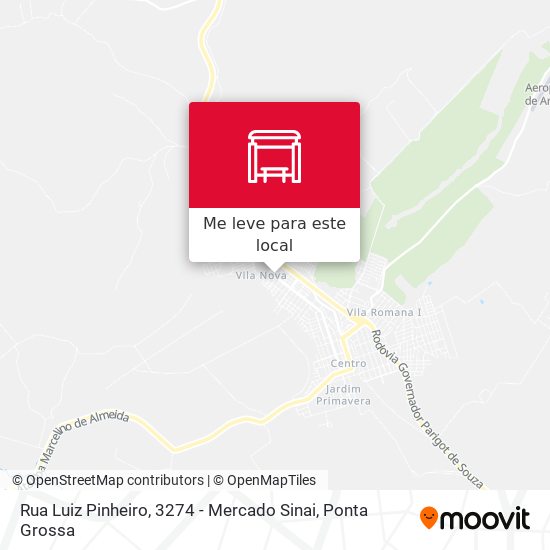 Rua Luiz Pinheiro, 3274 - Mercado Sinai mapa