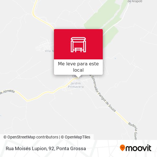Rua Moisés Lupion, 92 mapa