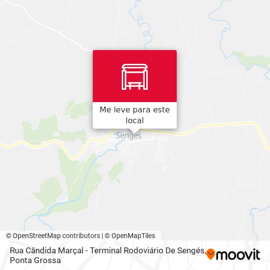 Rua Cândida Marçal - Terminal Rodoviário De Sengés mapa