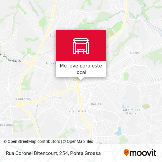 Rua Coronel Bitencourt, 254 mapa