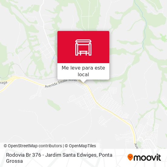 Rodovia Br 376 - Jardim Santa Edwiges mapa