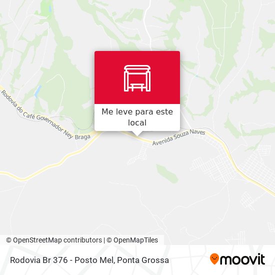 Rodovia Br 376 - Posto Mel mapa