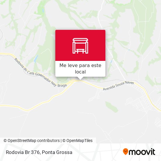 Rodovia Br 376 mapa