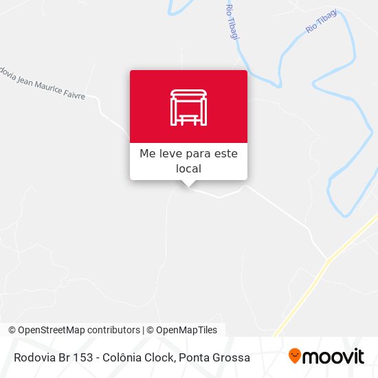 Rodovia Br 153 - Colônia Clock mapa