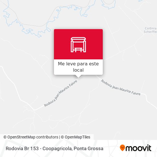 Rodovia Br 153 - Coopagricola mapa