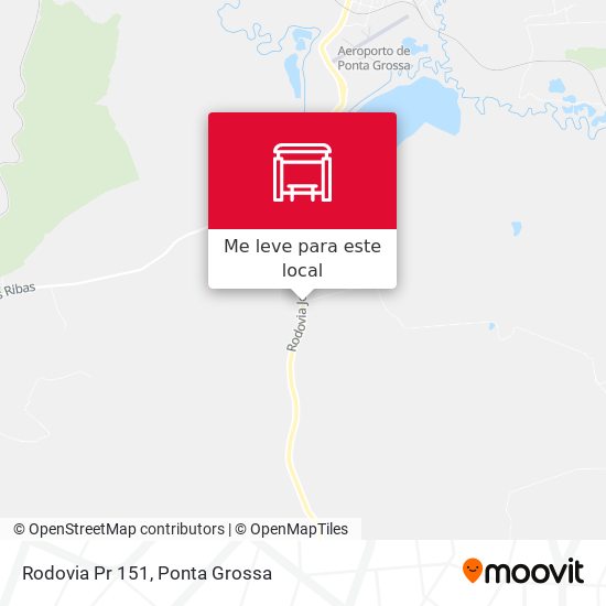 Rodovia Pr 151 mapa